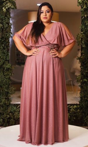 Vestido de mae sales da noiva rose