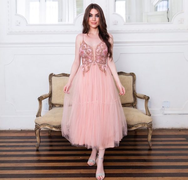 VESTIDO ROSA